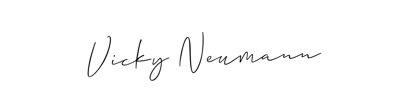 Make a beautiful signature design for name Vicky Neumann. Use this online signature maker to create a handwritten signature for free. Vicky Neumann signature style 2 images and pictures png