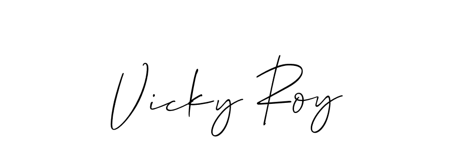 See photos of Vicky Roy official signature by Spectra . Check more albums & portfolios. Read reviews & check more about Allison_Script font. Vicky Roy signature style 2 images and pictures png