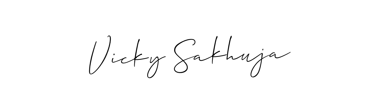 You can use this online signature creator to create a handwritten signature for the name Vicky Sakhuja. This is the best online autograph maker. Vicky Sakhuja signature style 2 images and pictures png