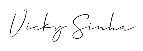 An effortless, minimalist signature concept for Vicky Sinha using Allison_Script design. Clean lines that look great on any document. Vicky Sinha signature style 2 images and pictures png