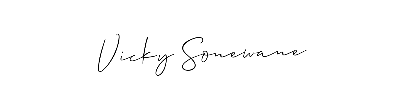 Best and Professional Signature Style for Vicky Sonewane. Allison_Script Best Signature Style Collection. Vicky Sonewane signature style 2 images and pictures png