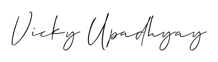 Use a signature maker to create a handwritten signature online. With this signature software, you can design (Allison_Script) your own signature for name Vicky Upadhyay. Vicky Upadhyay signature style 2 images and pictures png