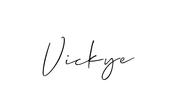 How to Draw Vickye signature style? Allison_Script is a latest design signature styles for name Vickye. Vickye signature style 2 images and pictures png