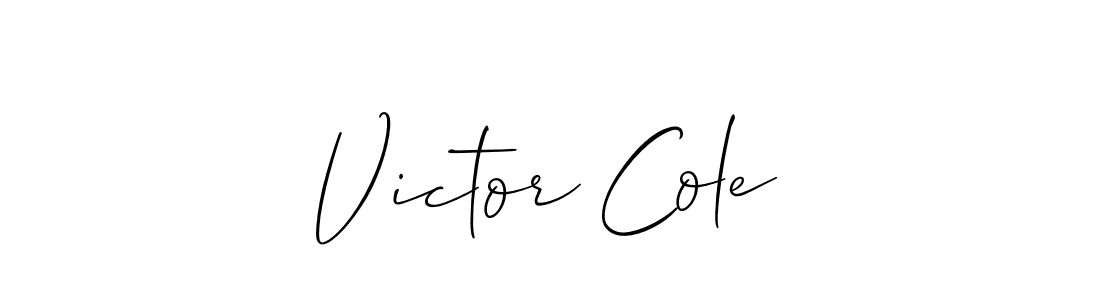 Design your own signature with our free online signature maker. With this signature software, you can create a handwritten (Allison_Script) signature for name Victor Cole. Victor Cole signature style 2 images and pictures png