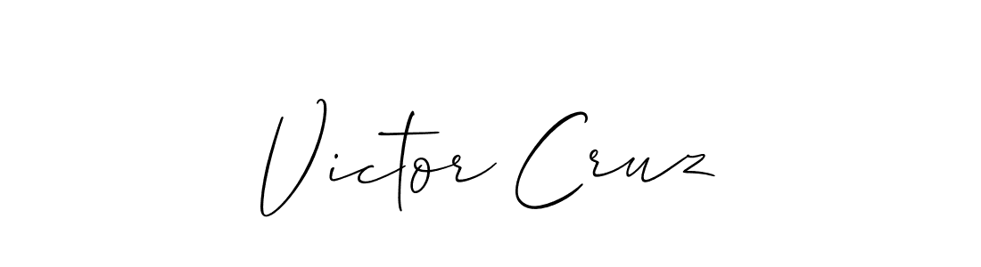 Similarly Allison_Script is the best handwritten signature design. Signature creator online .You can use it as an online autograph creator for name Victor Cruz. Victor Cruz signature style 2 images and pictures png