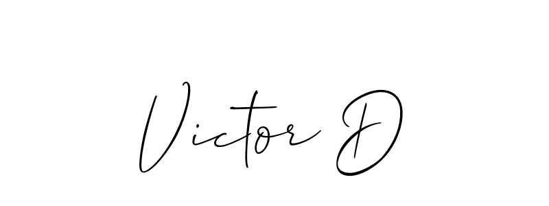 Best and Professional Signature Style for Victor D. Allison_Script Best Signature Style Collection. Victor D signature style 2 images and pictures png