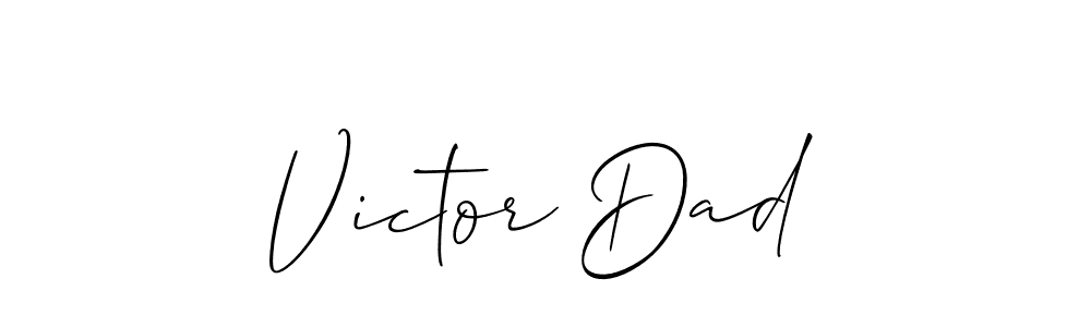 How to make Victor Dad signature? Allison_Script is a professional autograph style. Create handwritten signature for Victor Dad name. Victor Dad signature style 2 images and pictures png