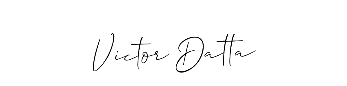 Make a beautiful signature design for name Victor Datta. Use this online signature maker to create a handwritten signature for free. Victor Datta signature style 2 images and pictures png