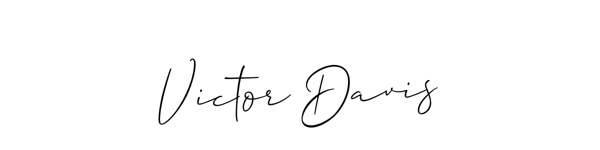 Victor Davis stylish signature style. Best Handwritten Sign (Allison_Script) for my name. Handwritten Signature Collection Ideas for my name Victor Davis. Victor Davis signature style 2 images and pictures png