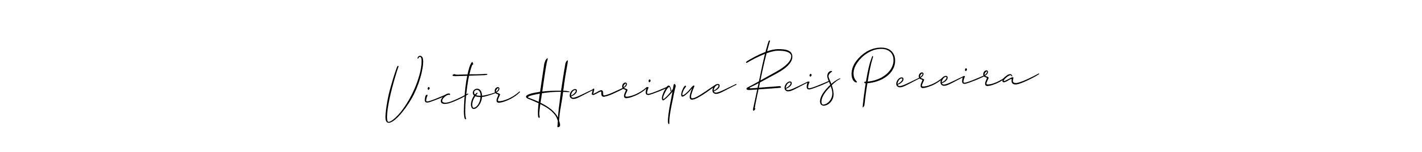 Create a beautiful signature design for name Victor Henrique Reis Pereira. With this signature (Allison_Script) fonts, you can make a handwritten signature for free. Victor Henrique Reis Pereira signature style 2 images and pictures png