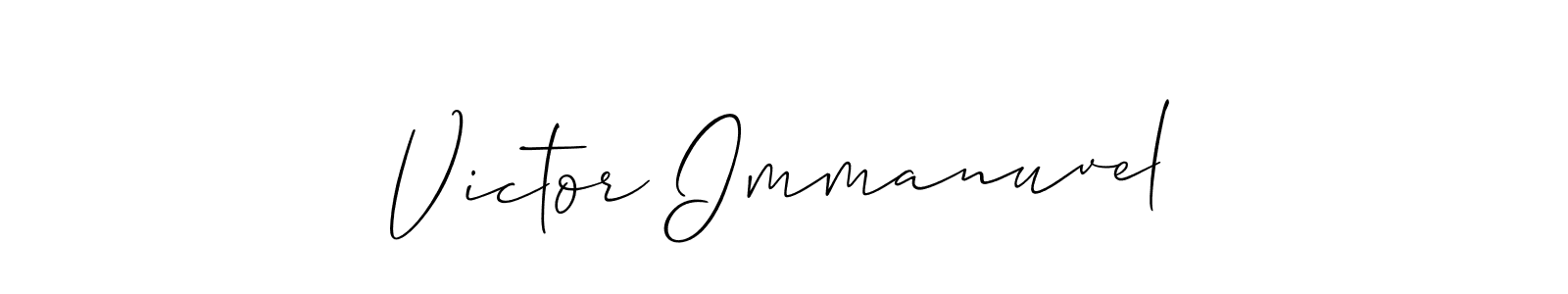 This is the best signature style for the Victor Immanuvel name. Also you like these signature font (Allison_Script). Mix name signature. Victor Immanuvel signature style 2 images and pictures png