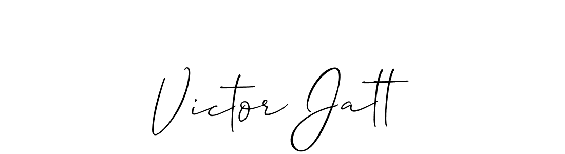 It looks lik you need a new signature style for name Victor Jatt. Design unique handwritten (Allison_Script) signature with our free signature maker in just a few clicks. Victor Jatt signature style 2 images and pictures png