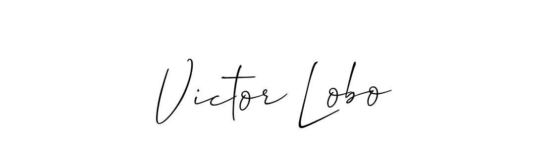 Also You can easily find your signature by using the search form. We will create Victor Lobo name handwritten signature images for you free of cost using Allison_Script sign style. Victor Lobo signature style 2 images and pictures png