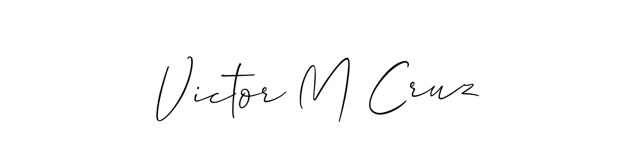 if you are searching for the best signature style for your name Victor M Cruz. so please give up your signature search. here we have designed multiple signature styles  using Allison_Script. Victor M Cruz signature style 2 images and pictures png