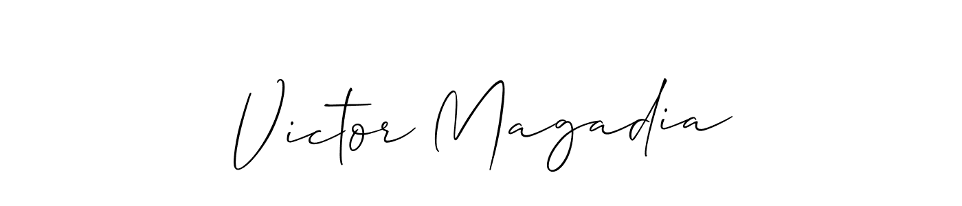 This is the best signature style for the Victor Magadia name. Also you like these signature font (Allison_Script). Mix name signature. Victor Magadia signature style 2 images and pictures png