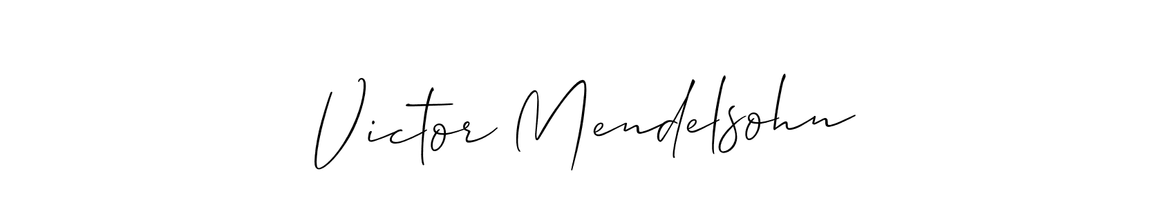 How to Draw Victor Mendelsohn signature style? Allison_Script is a latest design signature styles for name Victor Mendelsohn. Victor Mendelsohn signature style 2 images and pictures png