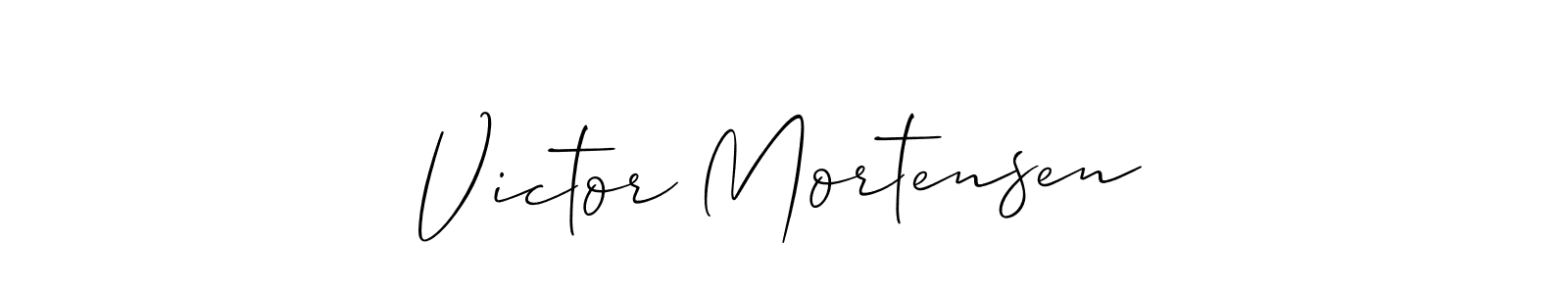 This is the best signature style for the Victor Mortensen name. Also you like these signature font (Allison_Script). Mix name signature. Victor Mortensen signature style 2 images and pictures png