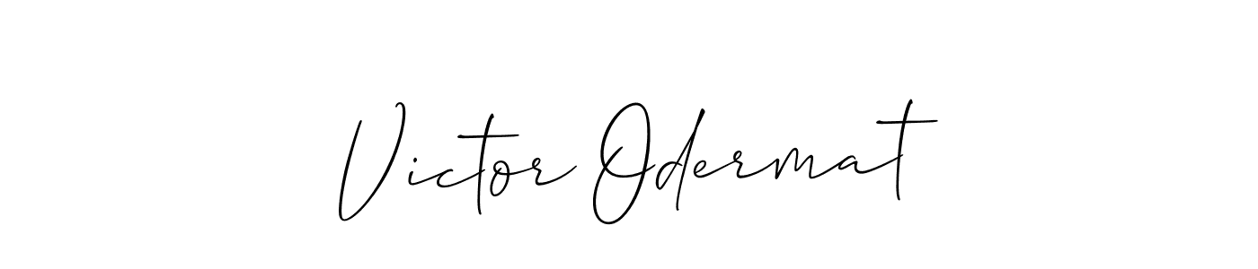 Victor Odermat stylish signature style. Best Handwritten Sign (Allison_Script) for my name. Handwritten Signature Collection Ideas for my name Victor Odermat. Victor Odermat signature style 2 images and pictures png