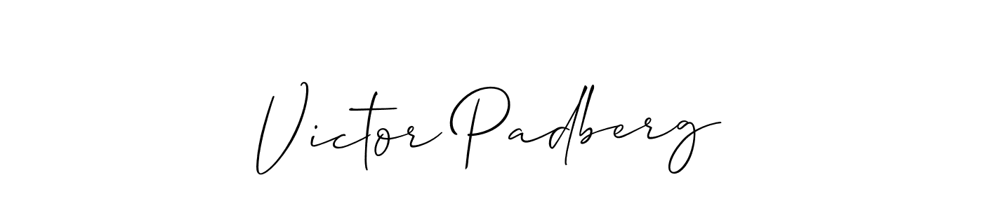 It looks lik you need a new signature style for name Victor Padberg. Design unique handwritten (Allison_Script) signature with our free signature maker in just a few clicks. Victor Padberg signature style 2 images and pictures png