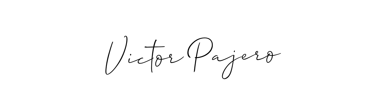 Best and Professional Signature Style for Victor Pajero. Allison_Script Best Signature Style Collection. Victor Pajero signature style 2 images and pictures png