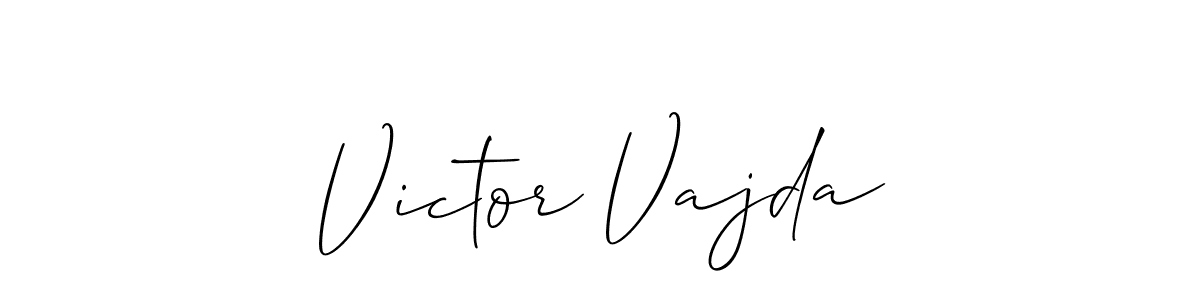 Best and Professional Signature Style for Victor Vajda. Allison_Script Best Signature Style Collection. Victor Vajda signature style 2 images and pictures png