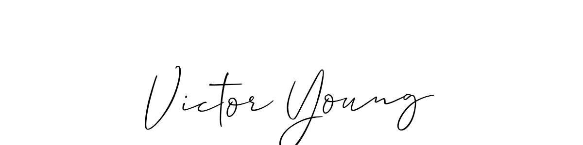 See photos of Victor Young official signature by Spectra . Check more albums & portfolios. Read reviews & check more about Allison_Script font. Victor Young signature style 2 images and pictures png