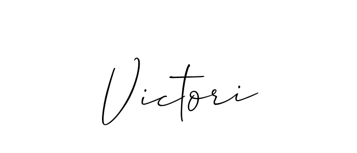 if you are searching for the best signature style for your name Victori. so please give up your signature search. here we have designed multiple signature styles  using Allison_Script. Victori signature style 2 images and pictures png