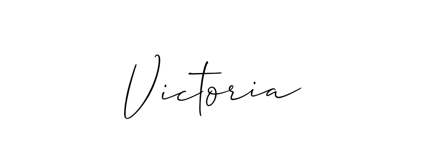 Use a signature maker to create a handwritten signature online. With this signature software, you can design (Allison_Script) your own signature for name Victoria . Victoria  signature style 2 images and pictures png