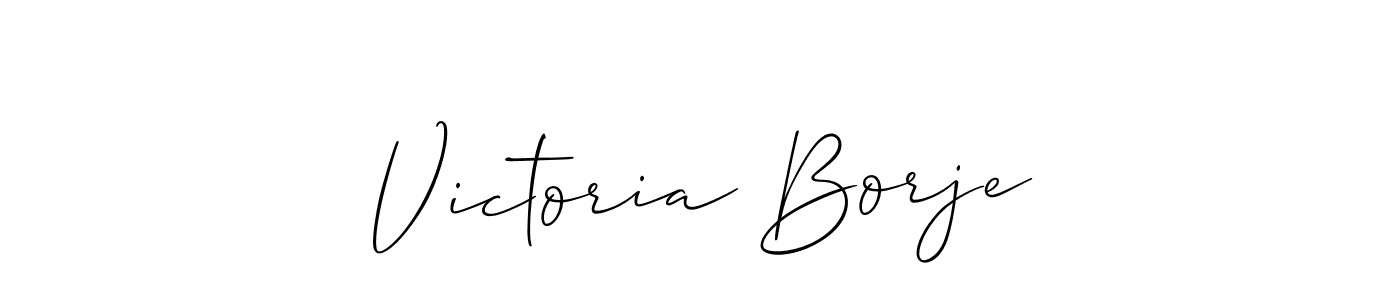 Best and Professional Signature Style for Victoria Borje. Allison_Script Best Signature Style Collection. Victoria Borje signature style 2 images and pictures png