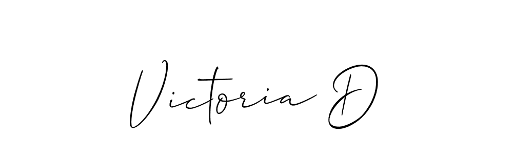 Make a beautiful signature design for name Victoria D. With this signature (Allison_Script) style, you can create a handwritten signature for free. Victoria D signature style 2 images and pictures png