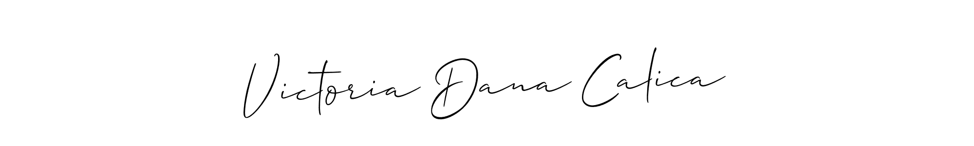 How to Draw Victoria Dana Calica signature style? Allison_Script is a latest design signature styles for name Victoria Dana Calica. Victoria Dana Calica signature style 2 images and pictures png