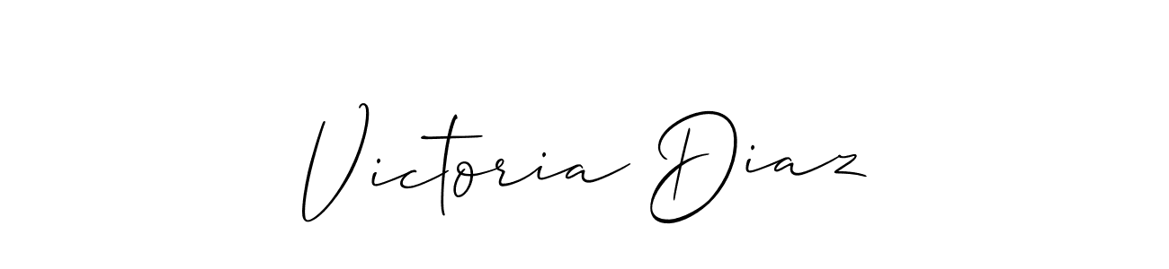 Use a signature maker to create a handwritten signature online. With this signature software, you can design (Allison_Script) your own signature for name Victoria Diaz. Victoria Diaz signature style 2 images and pictures png