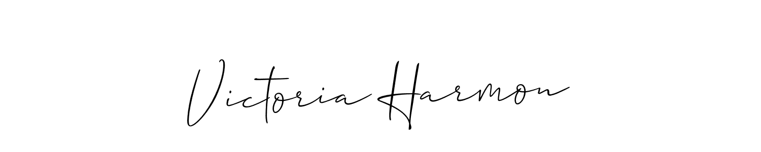 Use a signature maker to create a handwritten signature online. With this signature software, you can design (Allison_Script) your own signature for name Victoria Harmon. Victoria Harmon signature style 2 images and pictures png