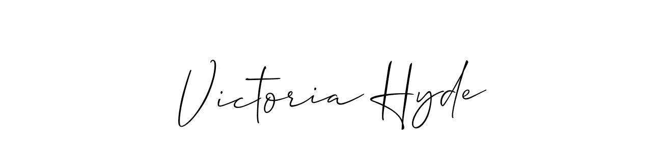 You should practise on your own different ways (Allison_Script) to write your name (Victoria Hyde) in signature. don't let someone else do it for you. Victoria Hyde signature style 2 images and pictures png