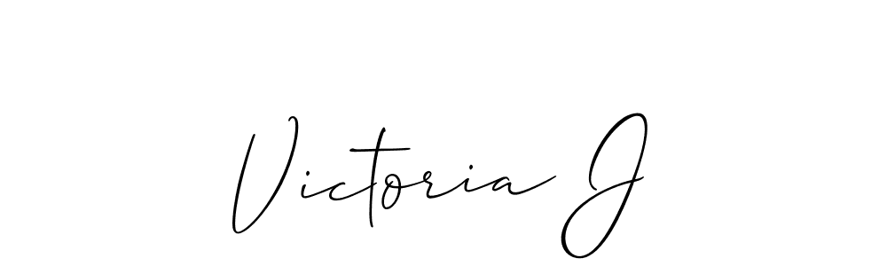 Best and Professional Signature Style for Victoria J. Allison_Script Best Signature Style Collection. Victoria J signature style 2 images and pictures png