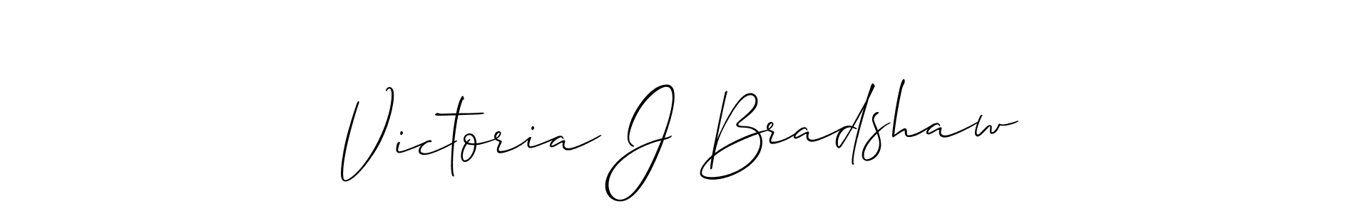 Also we have Victoria J Bradshaw name is the best signature style. Create professional handwritten signature collection using Allison_Script autograph style. Victoria J Bradshaw signature style 2 images and pictures png