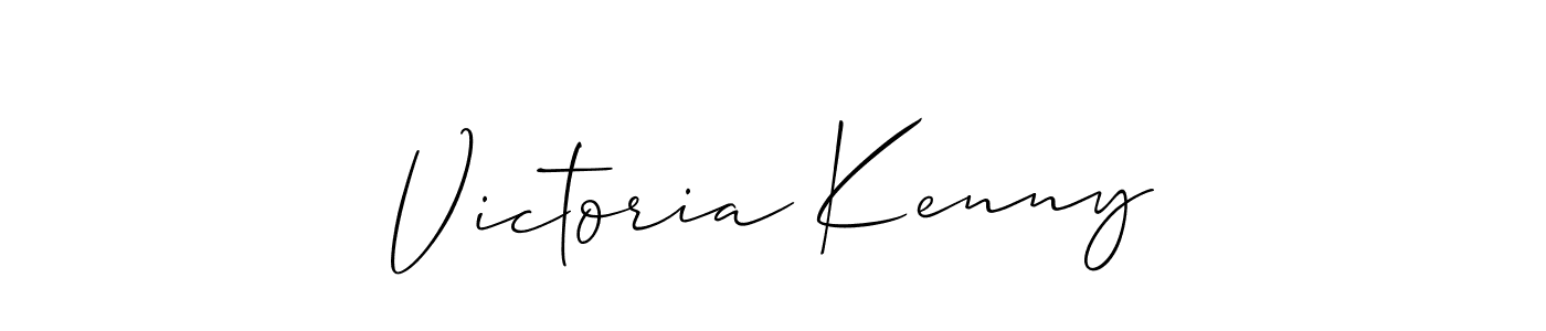 Create a beautiful signature design for name Victoria Kenny. With this signature (Allison_Script) fonts, you can make a handwritten signature for free. Victoria Kenny signature style 2 images and pictures png