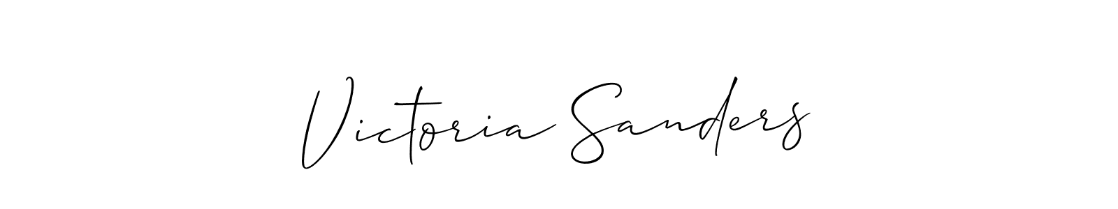 Also we have Victoria Sanders name is the best signature style. Create professional handwritten signature collection using Allison_Script autograph style. Victoria Sanders signature style 2 images and pictures png