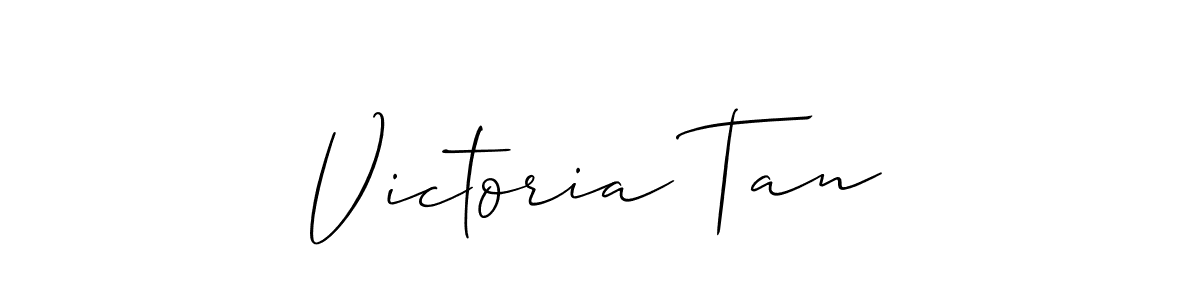 Allison_Script is a professional signature style that is perfect for those who want to add a touch of class to their signature. It is also a great choice for those who want to make their signature more unique. Get Victoria Tan name to fancy signature for free. Victoria Tan signature style 2 images and pictures png