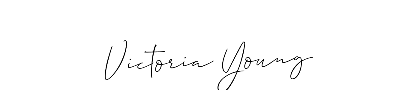 Best and Professional Signature Style for Victoria Young. Allison_Script Best Signature Style Collection. Victoria Young signature style 2 images and pictures png