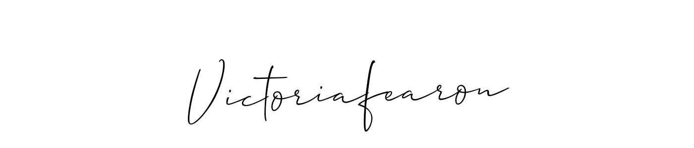 Best and Professional Signature Style for Victoriafearon. Allison_Script Best Signature Style Collection. Victoriafearon signature style 2 images and pictures png
