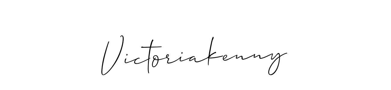 Also we have Victoriakenny name is the best signature style. Create professional handwritten signature collection using Allison_Script autograph style. Victoriakenny signature style 2 images and pictures png