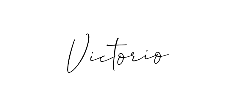 Victorio stylish signature style. Best Handwritten Sign (Allison_Script) for my name. Handwritten Signature Collection Ideas for my name Victorio. Victorio signature style 2 images and pictures png