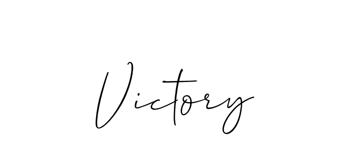 How to make Victory signature? Allison_Script is a professional autograph style. Create handwritten signature for Victory name. Victory signature style 2 images and pictures png