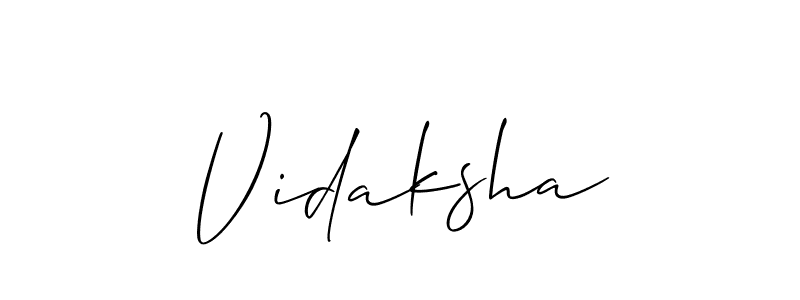 Make a beautiful signature design for name Vidaksha. Use this online signature maker to create a handwritten signature for free. Vidaksha signature style 2 images and pictures png