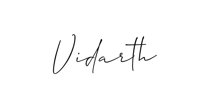 Similarly Allison_Script is the best handwritten signature design. Signature creator online .You can use it as an online autograph creator for name Vidarth. Vidarth signature style 2 images and pictures png