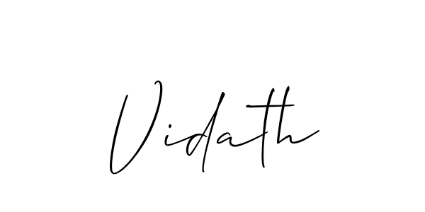Here are the top 10 professional signature styles for the name Vidath. These are the best autograph styles you can use for your name. Vidath signature style 2 images and pictures png