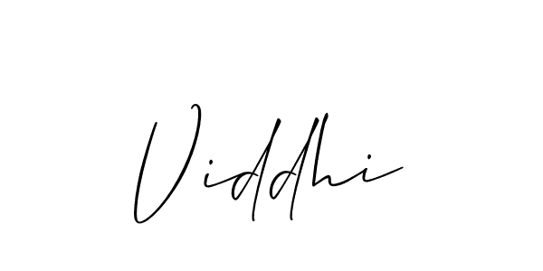 Best and Professional Signature Style for Viddhi. Allison_Script Best Signature Style Collection. Viddhi signature style 2 images and pictures png