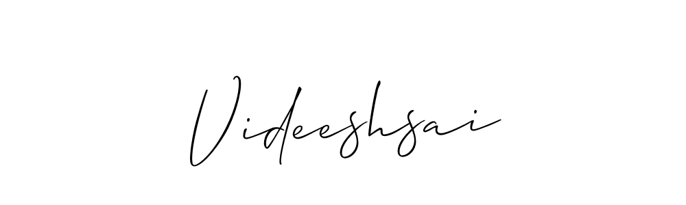 Make a beautiful signature design for name Videeshsai. With this signature (Allison_Script) style, you can create a handwritten signature for free. Videeshsai signature style 2 images and pictures png