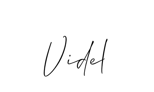 Allison_Script is a professional signature style that is perfect for those who want to add a touch of class to their signature. It is also a great choice for those who want to make their signature more unique. Get Videl name to fancy signature for free. Videl signature style 2 images and pictures png